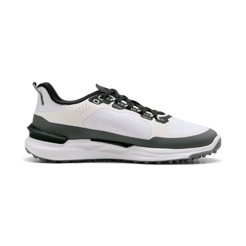 PUMA IGNITE Elevate X Spikeless Golf Shoes 2026 - White / Slate Sky / Black - Image 2