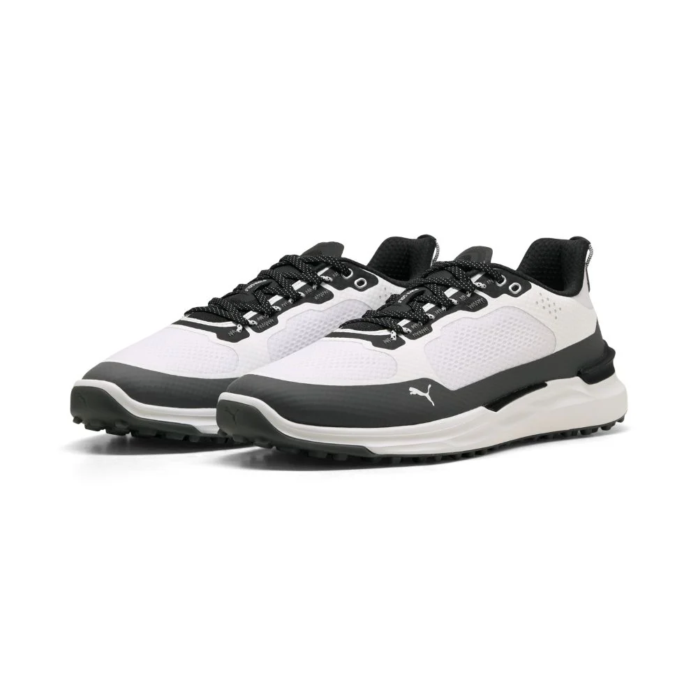 PUMA IGNITE Elevate X Spikeless Golf Shoes 2026 - White / Slate Sky / Black - Image 4