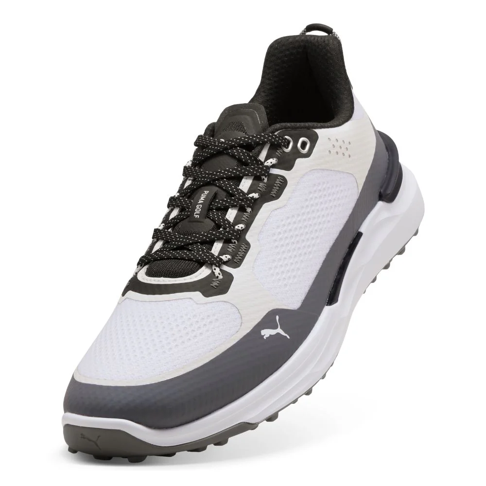 PUMA IGNITE Elevate X Spikeless Golf Shoes 2026 - White / Slate Sky / Black - Image 5