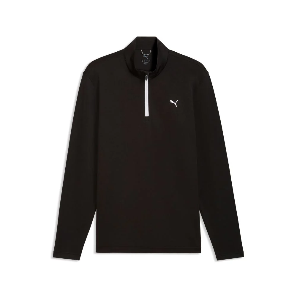 PUMA Pure 3.0 Texture Golf ¼ Zip 2026 - Black / White Glow