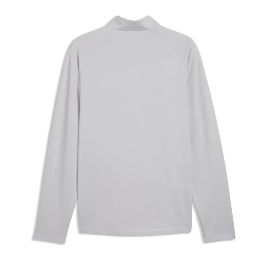 PUMA Pure Grid 1/4 Zip Men's Golf Top 2026 - Platino Grey - Image 2
