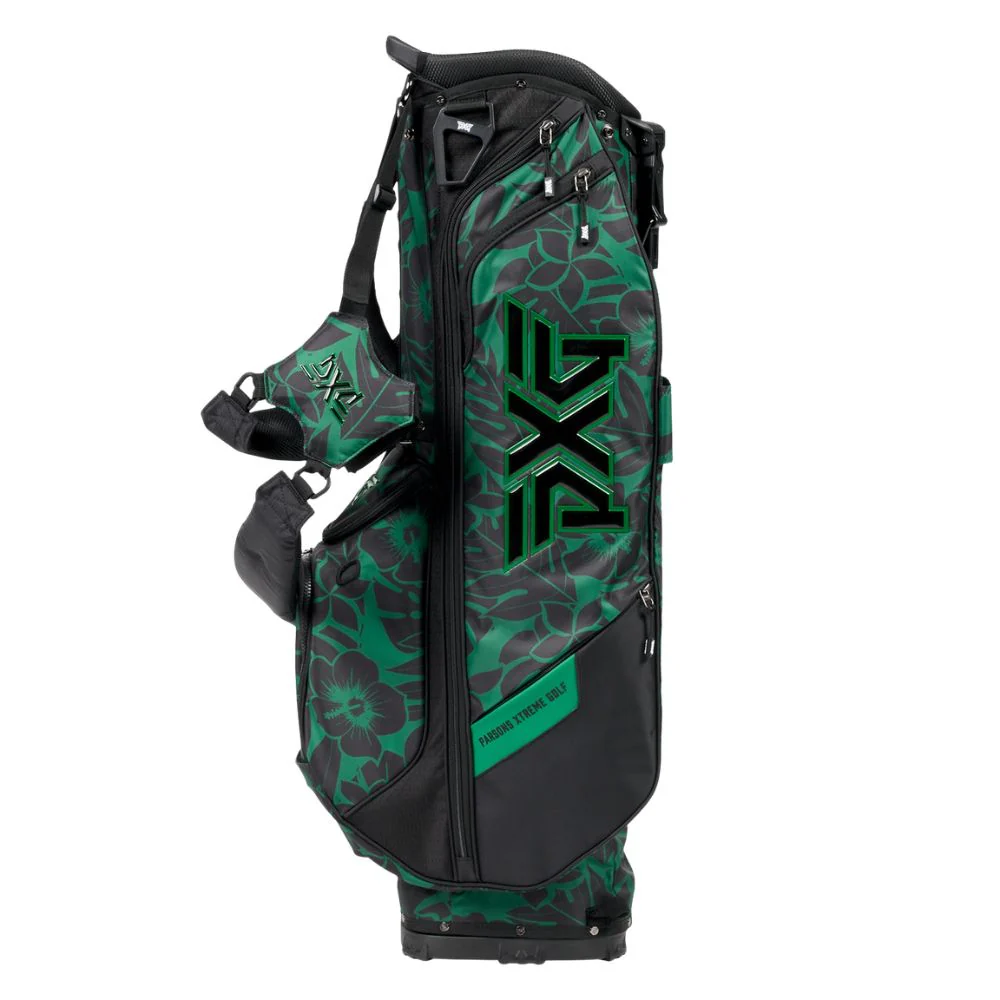 PXG Aloha Golf Carry Stand Bag - Black / Green - Image 2