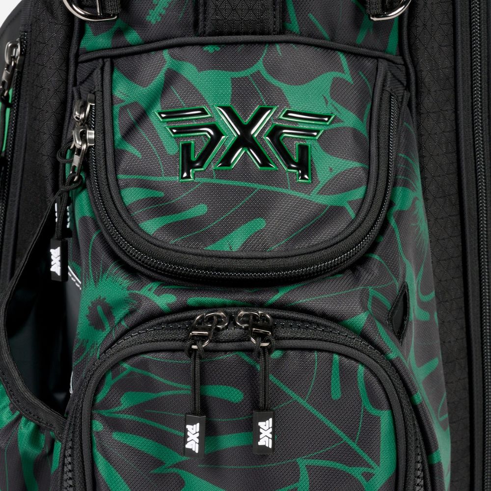 PXG Aloha Golf Carry Stand Bag - Black / Green - Image 7