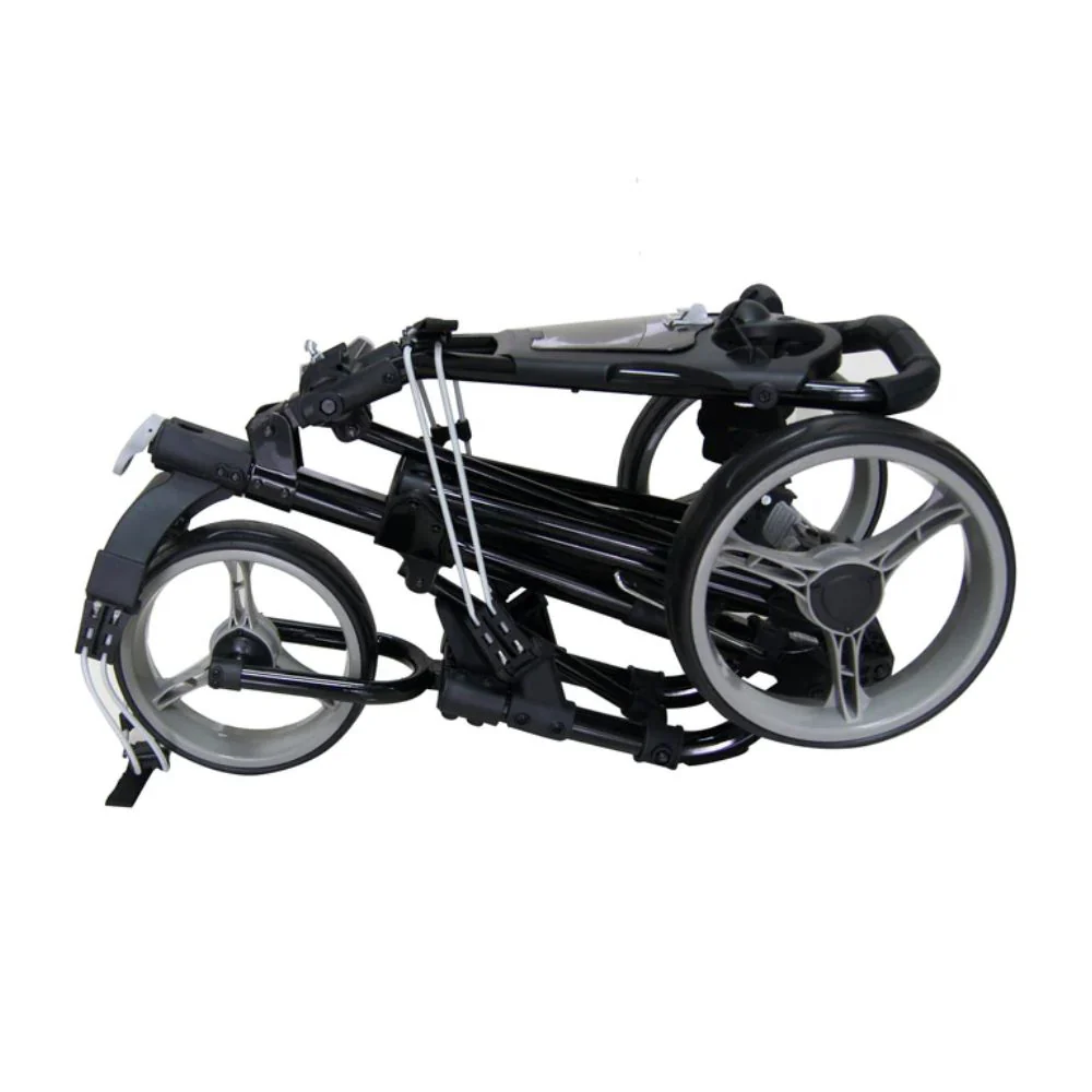 Skymax Qwik Fold 3.0 3 Wheel Golf Trolley - Charcoal + Free Gift - Image 2