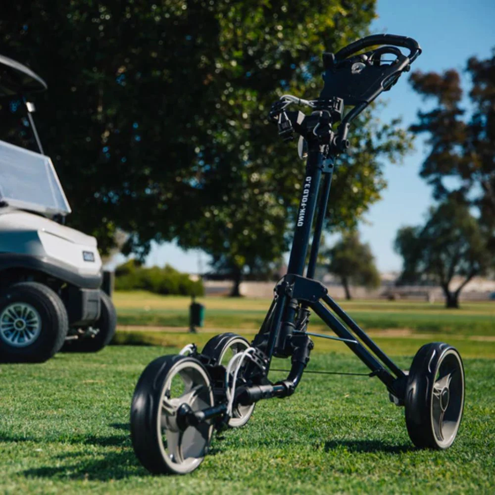 Skymax Qwik Fold 3.0 3 Wheel Golf Trolley - Charcoal + Free Gift - Image 4