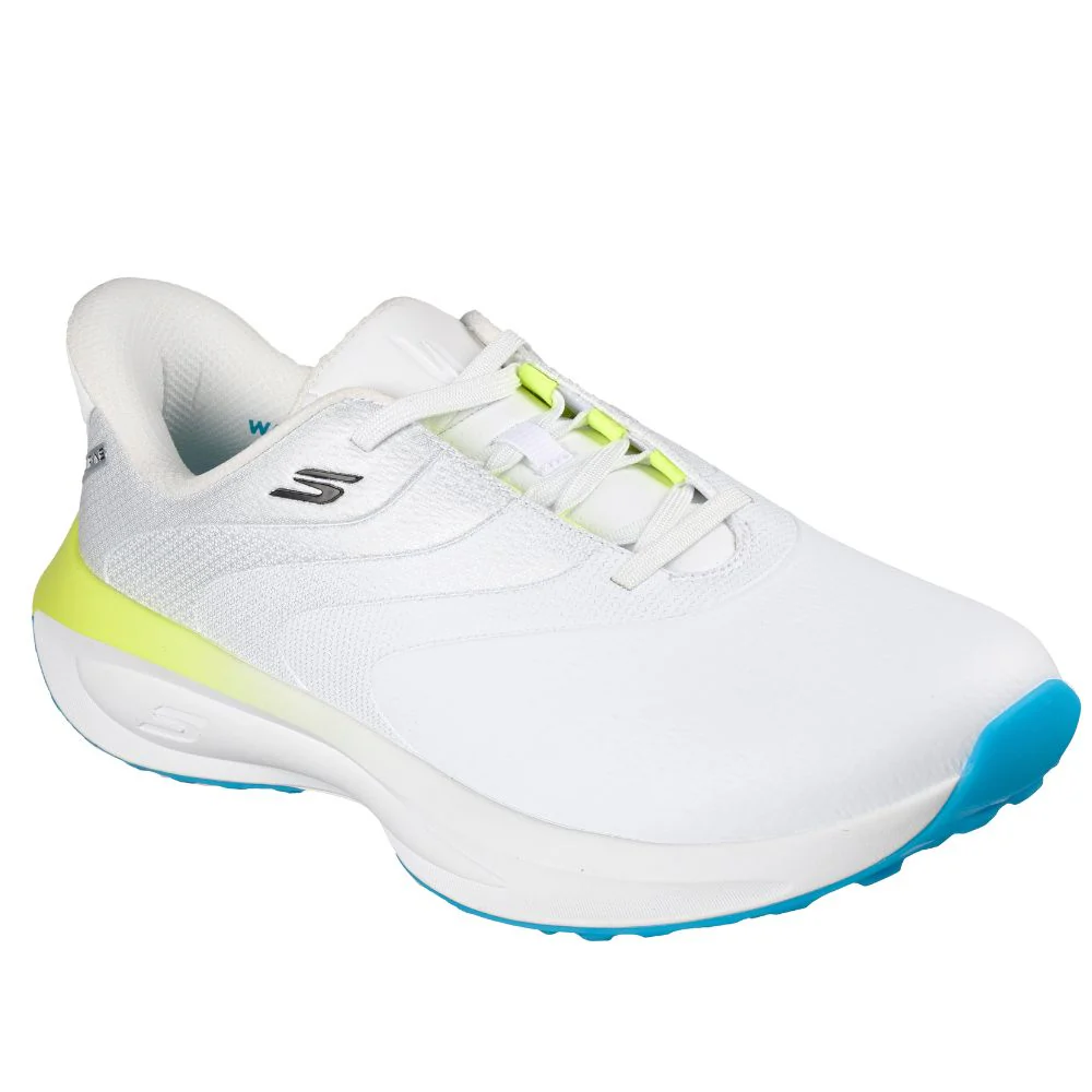 Skechers Flow Slip-In Spikeless Golf Shoes 2026 - 214153 - White / Black / Mint - Image 4