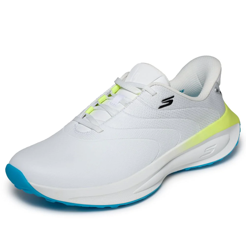 Skechers Flow Slip-In Spikeless Golf Shoes 2026 - 214153 - White / Black / Mint - Image 5