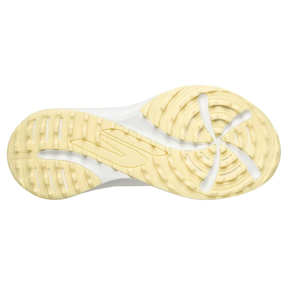 Skechers Flow Slip-In Spikeless Ladies Golf Shoes 2026 - 123153 - White / Light Blue / Yellow - Image 6