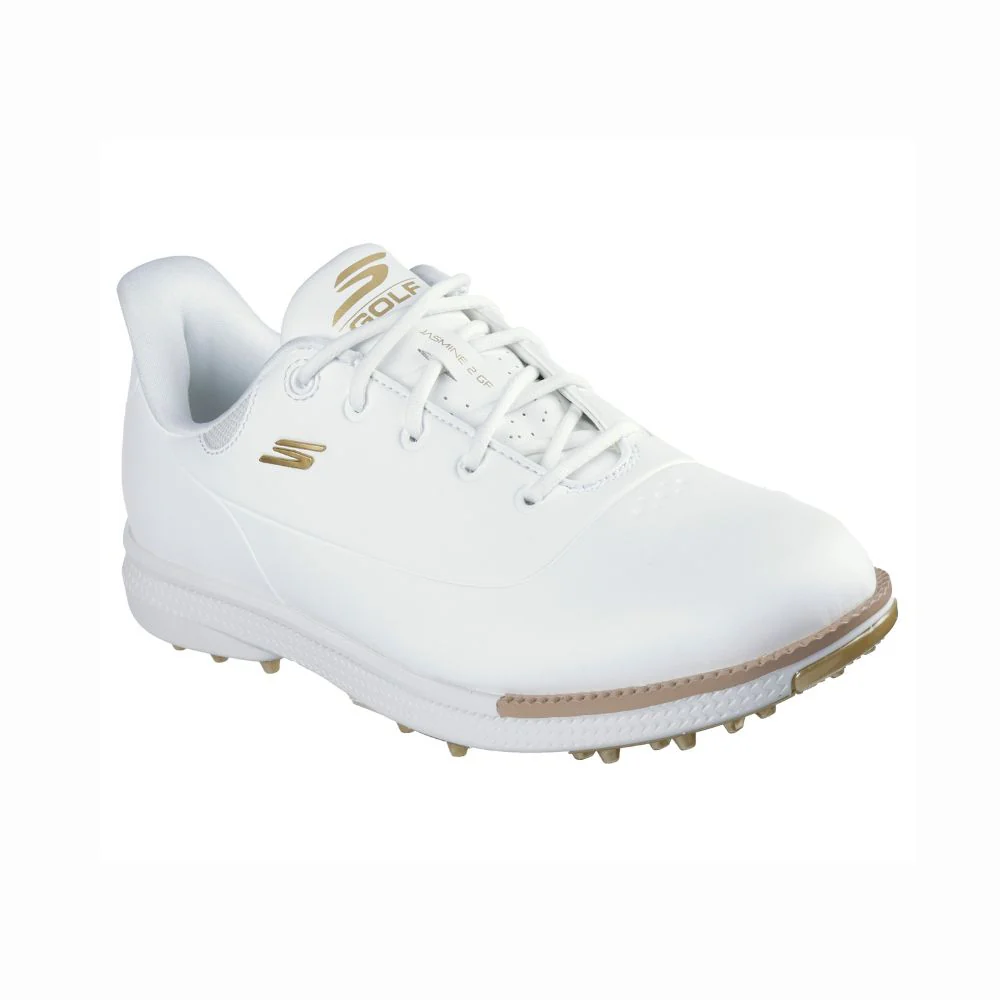 Skechers Jasmine 2 Ladies Spikeless Golf Shoes 2025 - White / Gold - Image 5