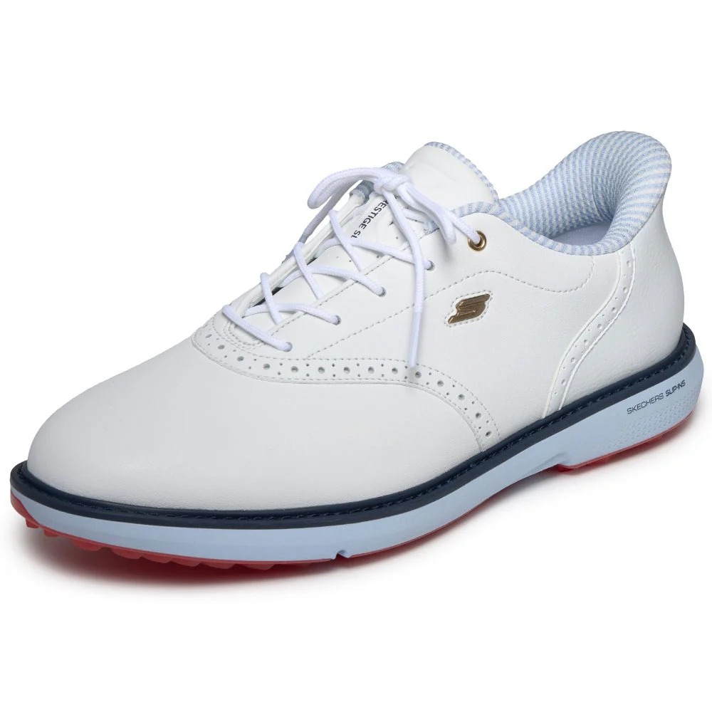 Skechers Prestige Spikeless Golf Shoes 2026 - 214126 - White / Navy / Red - Image 5
