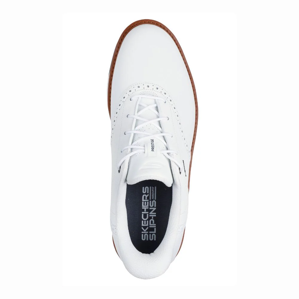 Skechers Prestige Spiked Golf Shoes 2026 - White - Image 2