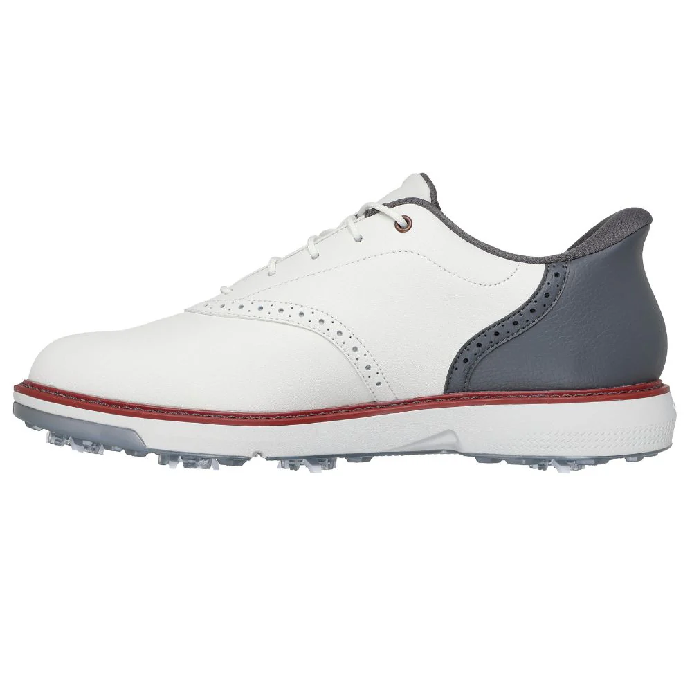 Skechers Prestige Spiked Golf Shoes 2026 - 214125 - Natural / Grey - Image 3