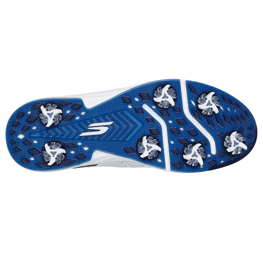 Skechers Prestige Spiked Golf Shoes 2026 - 214125 - White / Navy - Image 5