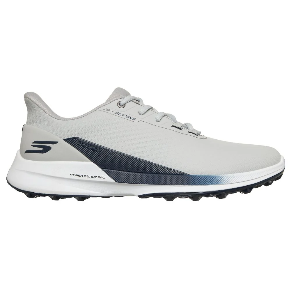 Skechers Pure Slip-In Spikeless Golf Shoes 2026 - 214147 - Grey / Navy