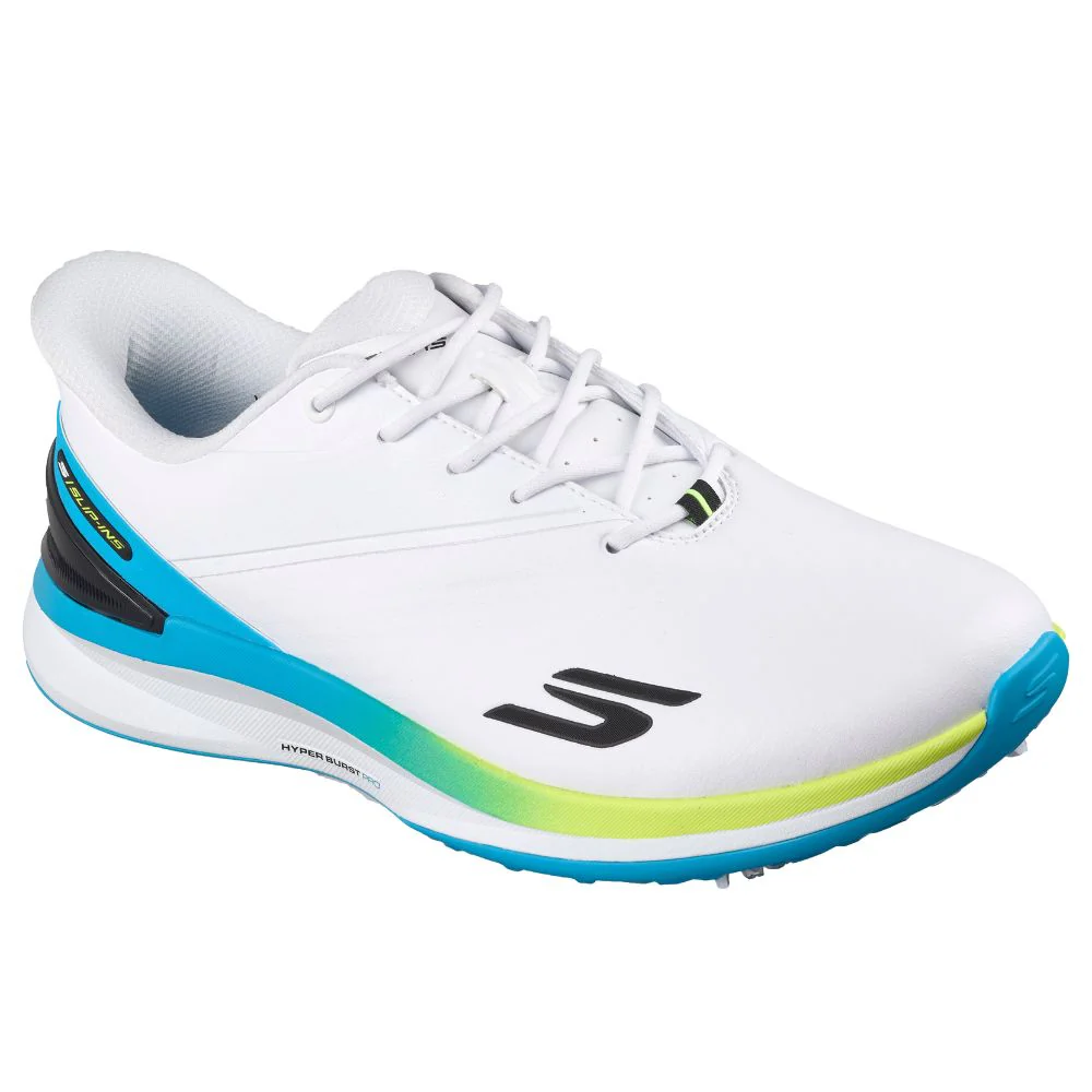 Skechers Blade Tour Slip-In Spiked Golf Shoes 2026 - 214145 - White / Black / Mint - Image 4