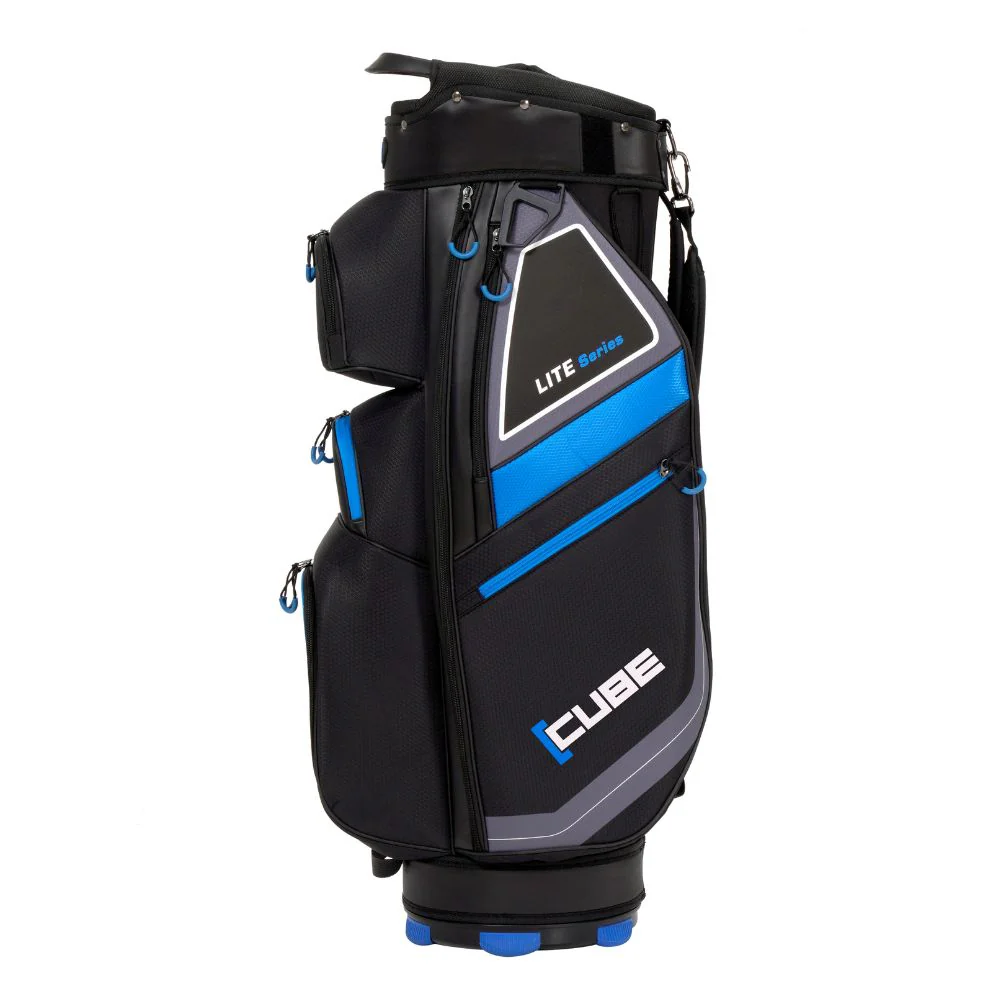 Cube Golf 14 Way Deluxe Cart Bag - Black / Blue - Image 2
