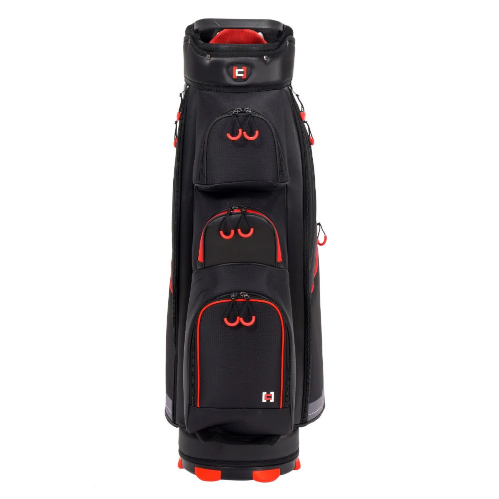 Cube Golf 14 Way Deluxe Cart Bag - Black / Red - Image 3