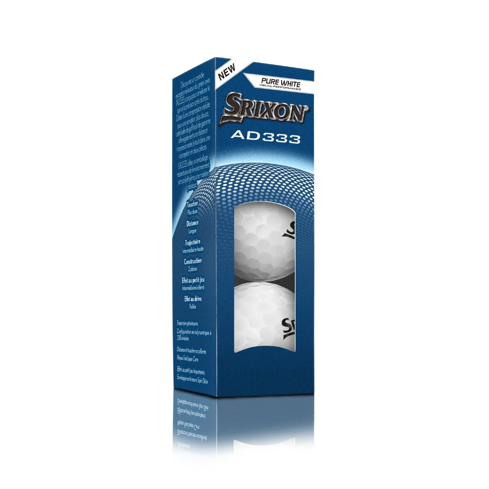 Srixon AD333 12 Golf Balls 2026 - White - Image 2