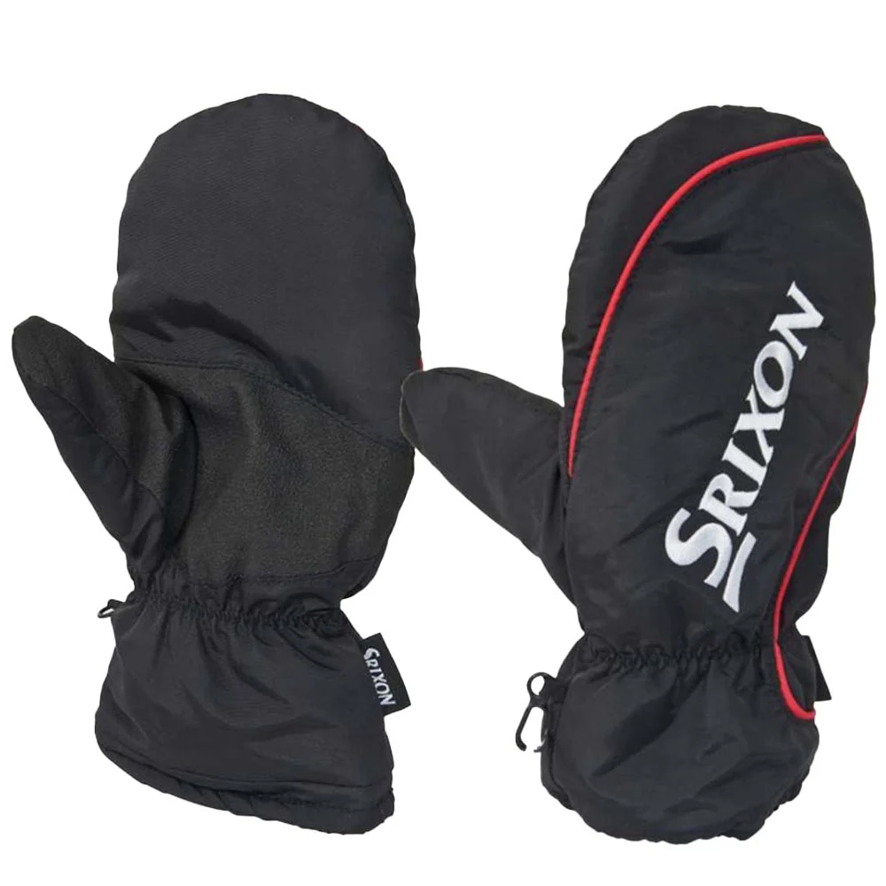 Srixon Golf Winter Mittens - Pair - Black/Red