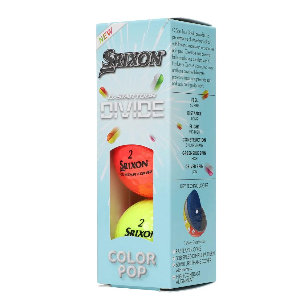Srixon Q Star Tour 6 Divide Golf Balls 2026 - Multi - Image 5