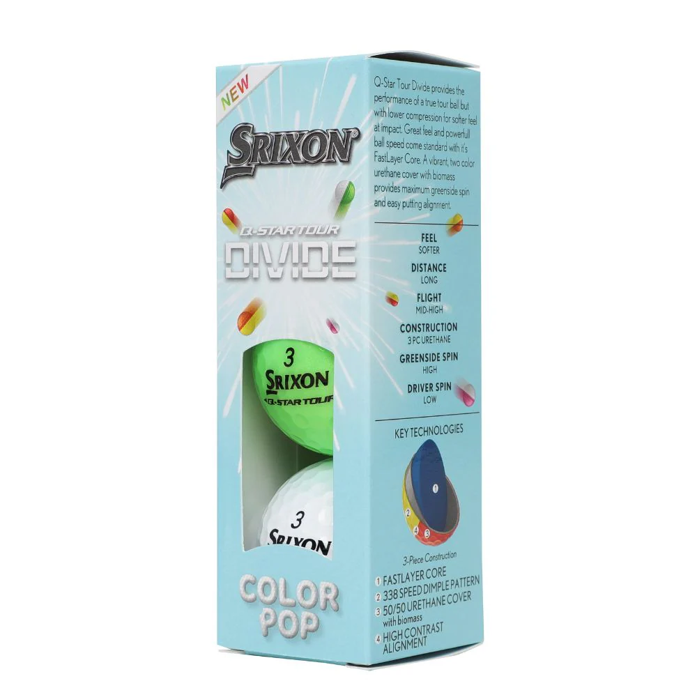 Srixon Q Star Tour 6 Divide Golf Balls 2026 - Multi - Image 6