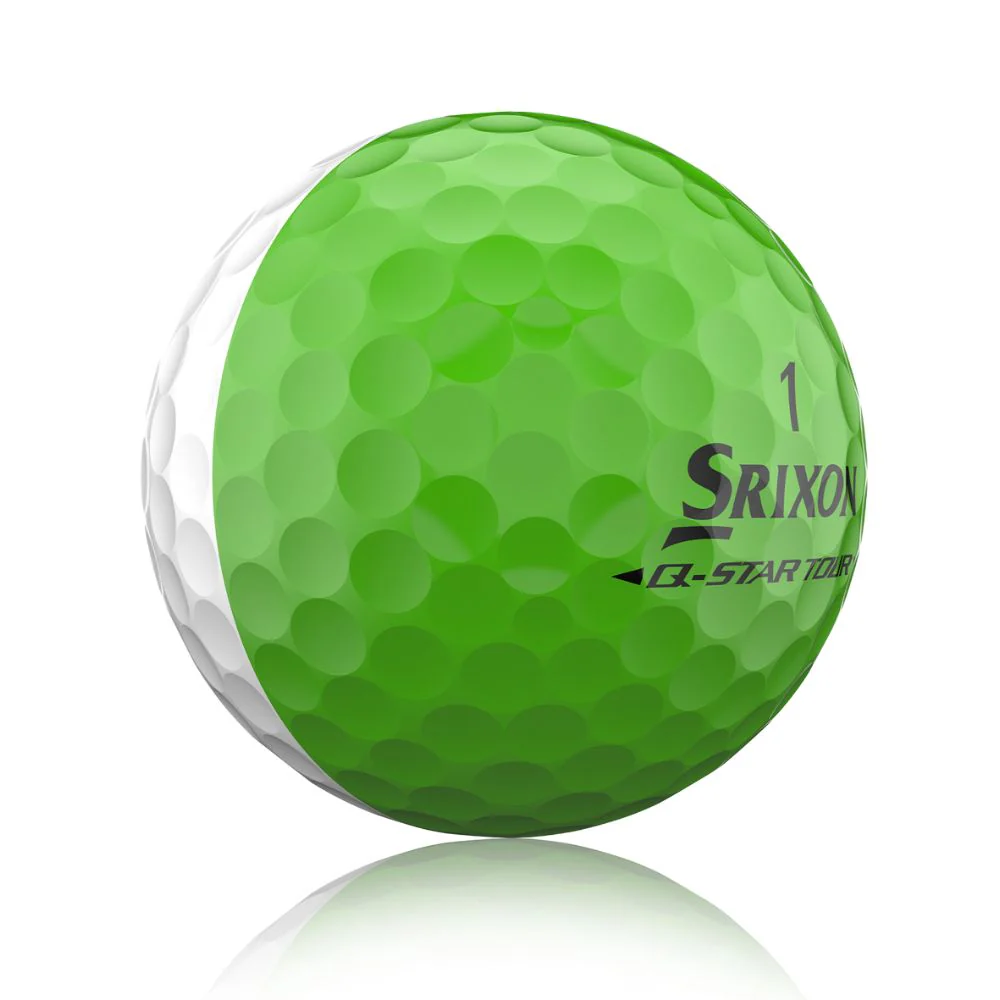 Srixon Q Star Tour 6 Divide Golf Balls 2026 - White / Lime - Image 3