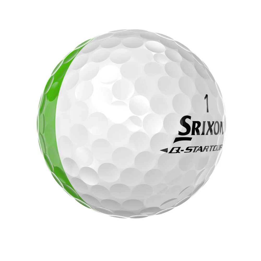 Srixon Q Star Tour 6 Divide Golf Balls 2026 - White / Lime - Image 4