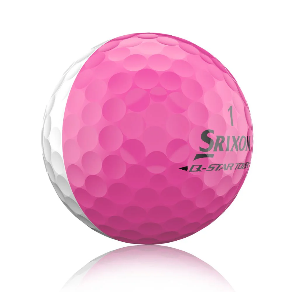 Srixon Q Star Tour 6 Divide Golf Balls 2026 - White / Pink - Image 3