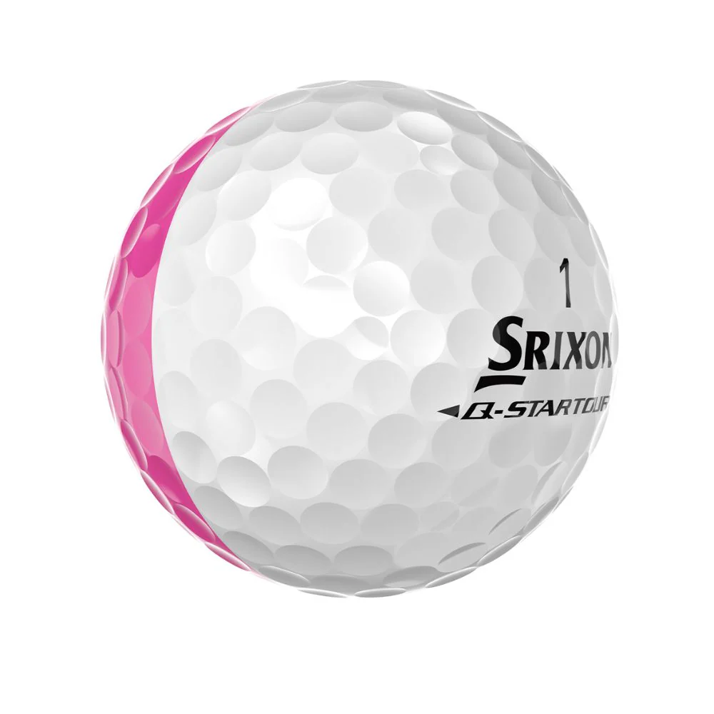 Srixon Q Star Tour 6 Divide Golf Balls 2026 - White / Pink - Image 4