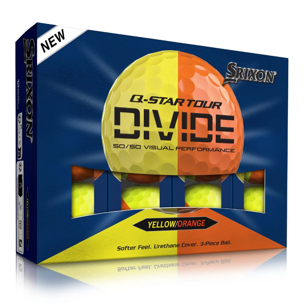 Srixon Q Star Tour 6 Divide Golf Balls 2026 - Yellow / Orange