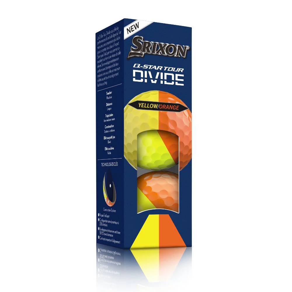 Srixon Q Star Tour 6 Divide Golf Balls 2026 - Yellow / Orange - Image 2