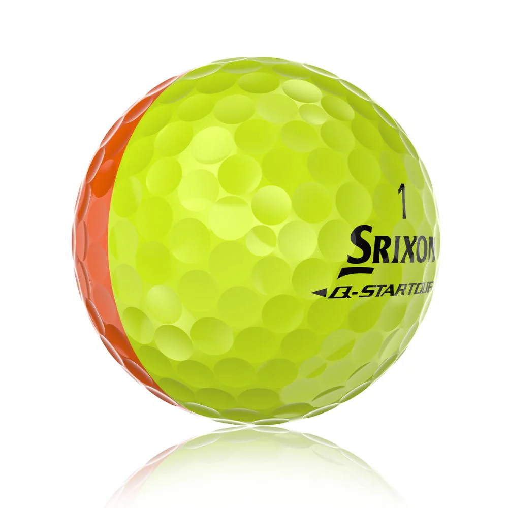 Srixon Q Star Tour 6 Divide Golf Balls 2026 - Yellow / Orange - Image 4