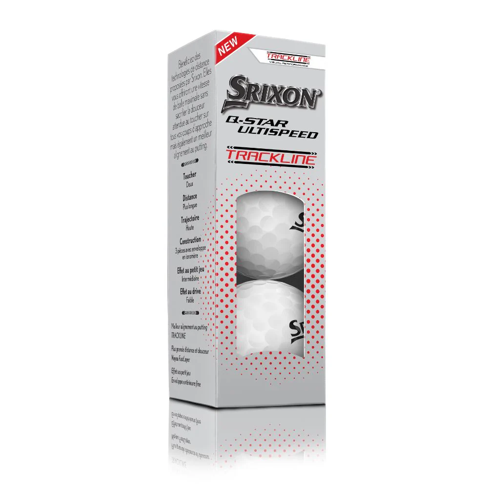 Srixon Q Star Ultispeed Trackline Golf Balls 2026 - White - Image 2