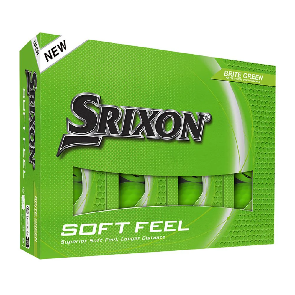 Srixon Soft Feel Brite Golf Balls - Green