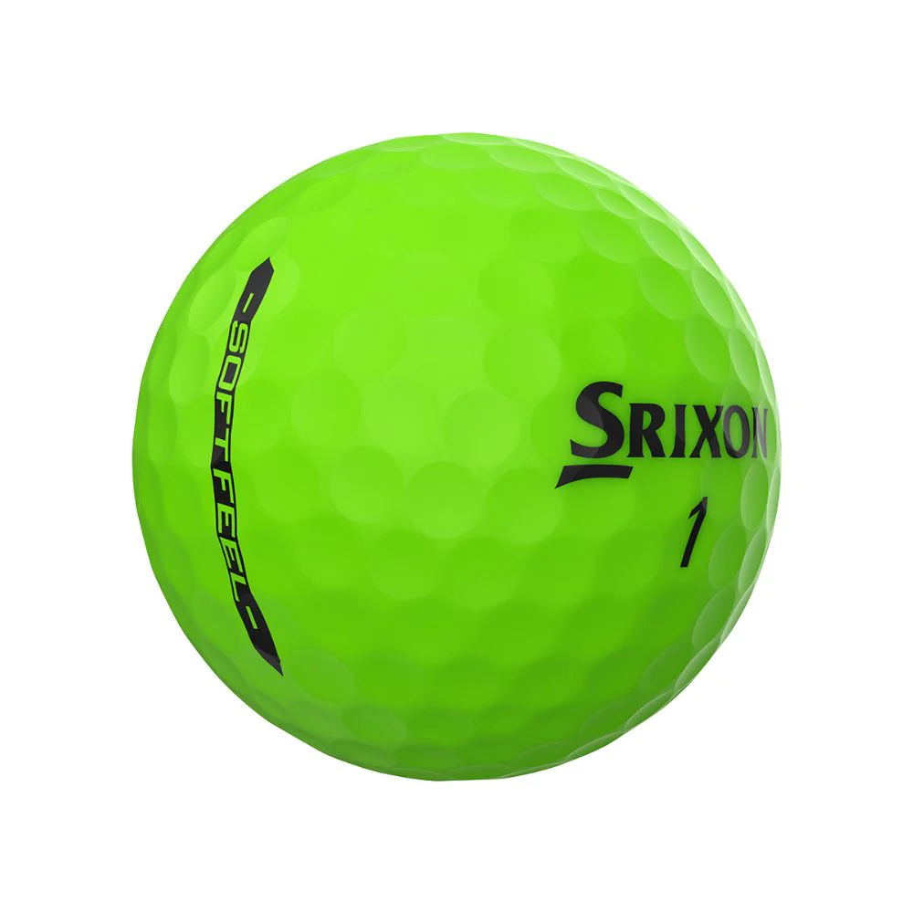 Srixon Soft Feel Brite Golf Balls - Green - Image 2