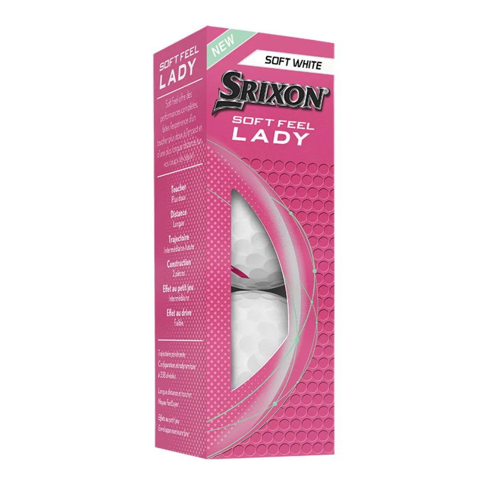 Srixon Soft Feel Lady Golf Balls - White - Image 3
