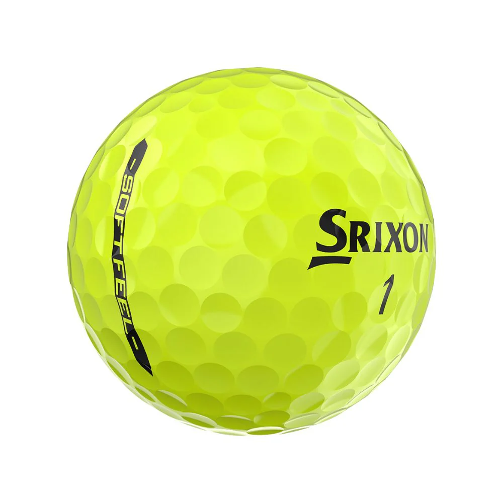 Srixon Soft Feel Golf Balls - Yellow - Image 2