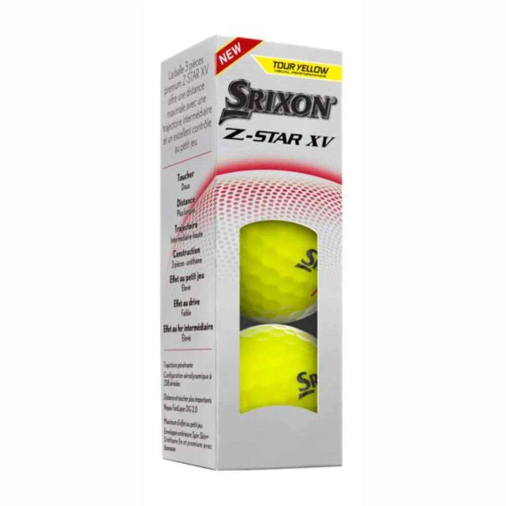 Srixon Z-Star XV Gen 9 Golf Balls - Tour Yellow - Image 2