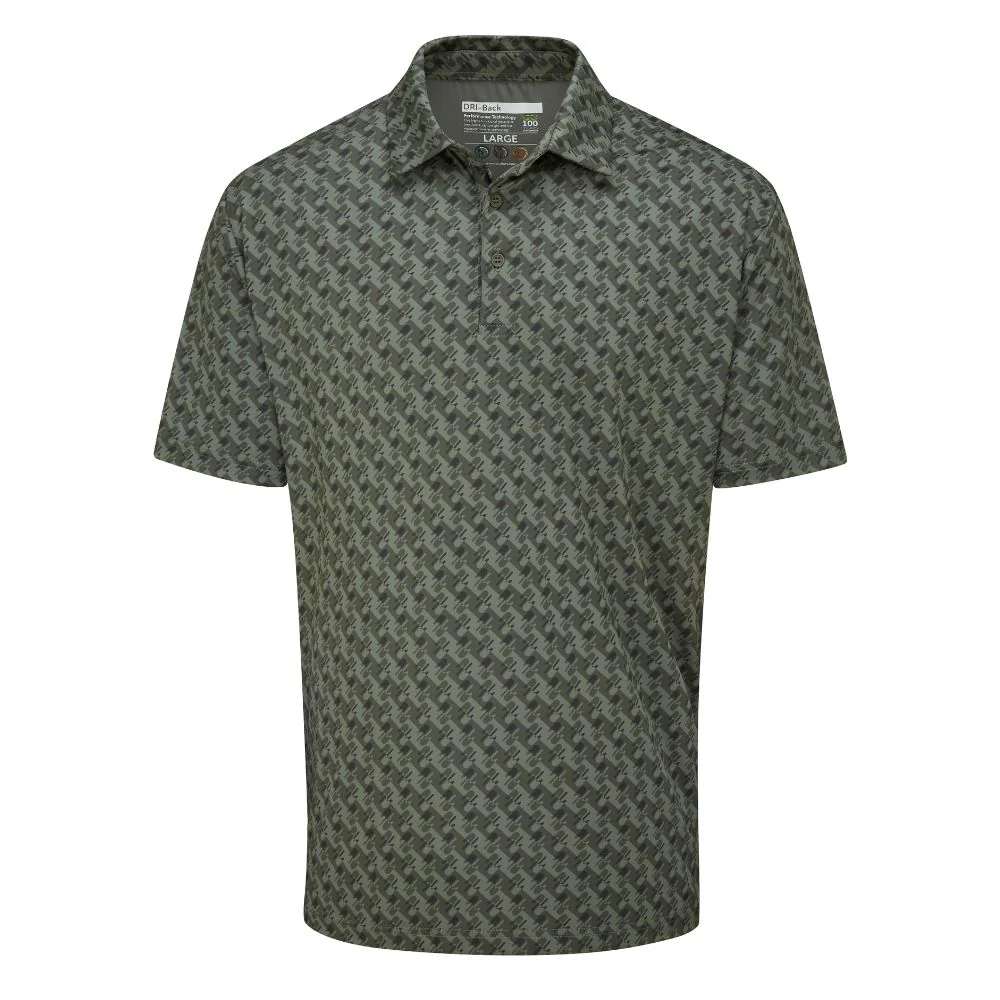 Stuburt Buzzard Golf Polo Shirt - Khaki