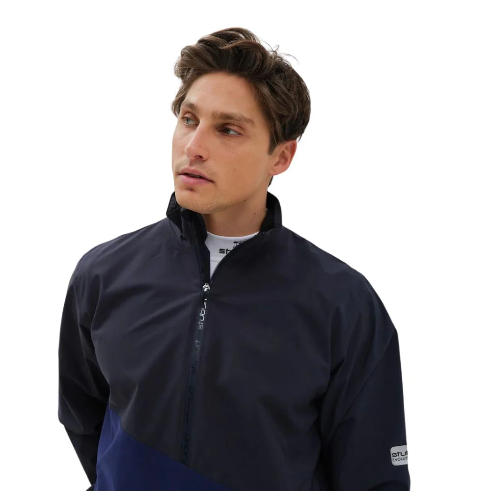 Stuburt Evolution-Tech Golf Waterproof Jacket - French Navy - Image 3