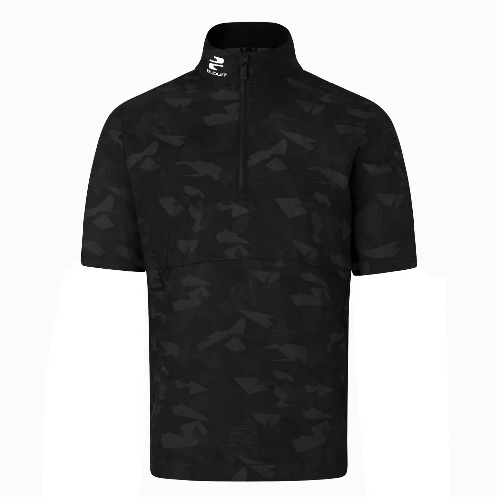 Stuburt Raven Showerproof Short Sleeve Golf Jacket - Black