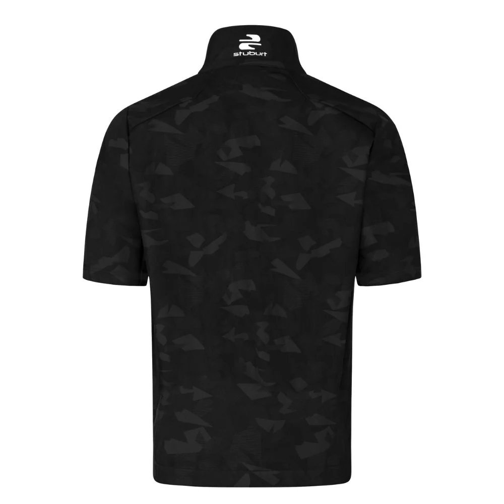 Stuburt Raven Showerproof Short Sleeve Golf Jacket - Black - Image 2