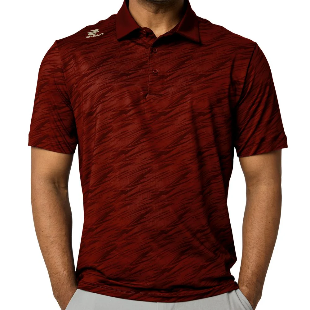 Stuburt Alicante Men's Golf Polo Shirt 2026 - Real Red - Image 2