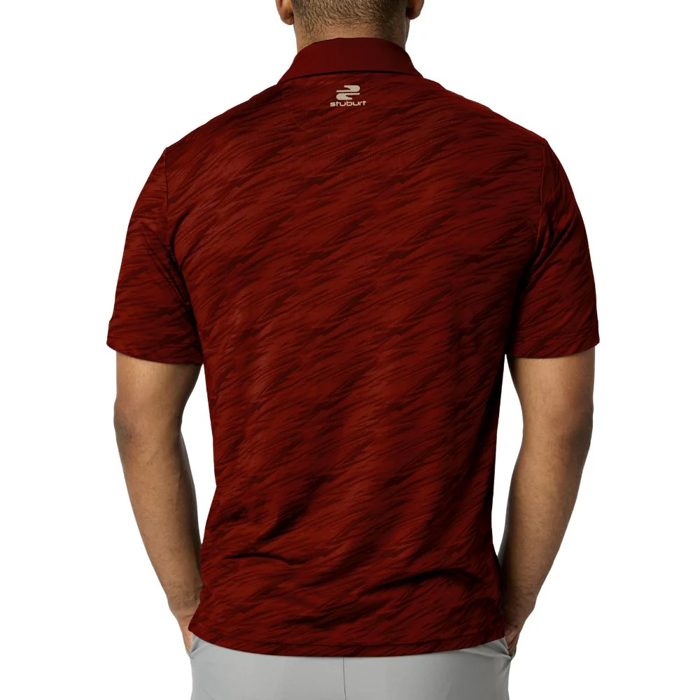 Stuburt Alicante Men's Golf Polo Shirt 2026 - Real Red - Image 3