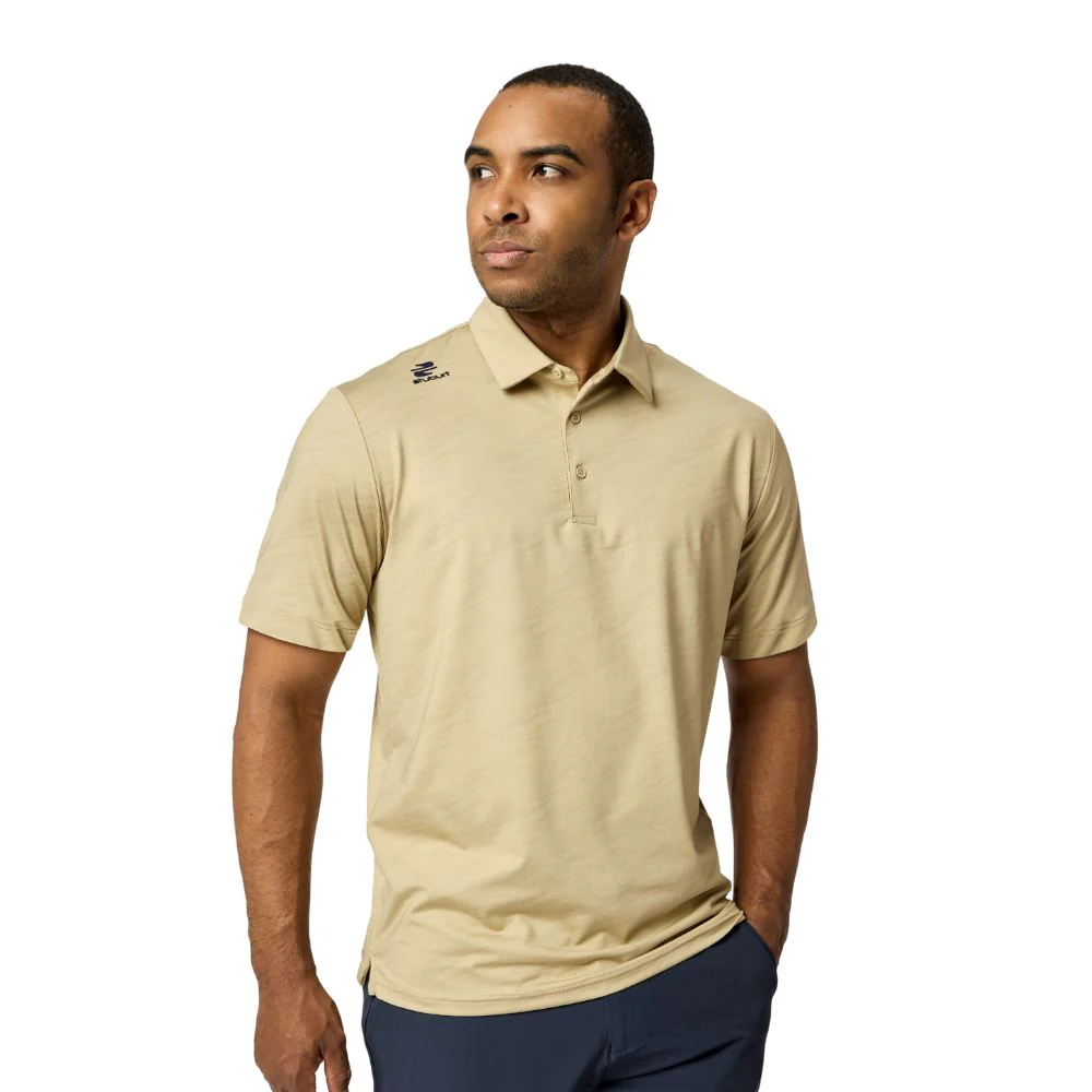 Stuburt Alicante Men's Golf Polo Shirt 2026 - Sand - Image 5