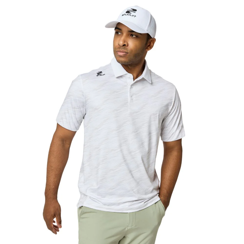 Stuburt Alicante Men's Golf Polo Shirt 2026 - White - Image 4