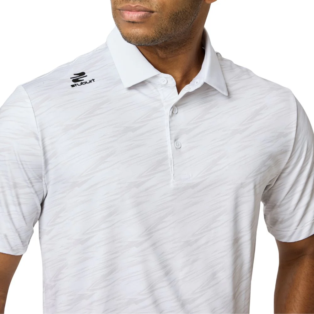 Stuburt Alicante Men's Golf Polo Shirt 2026 - White - Image 5