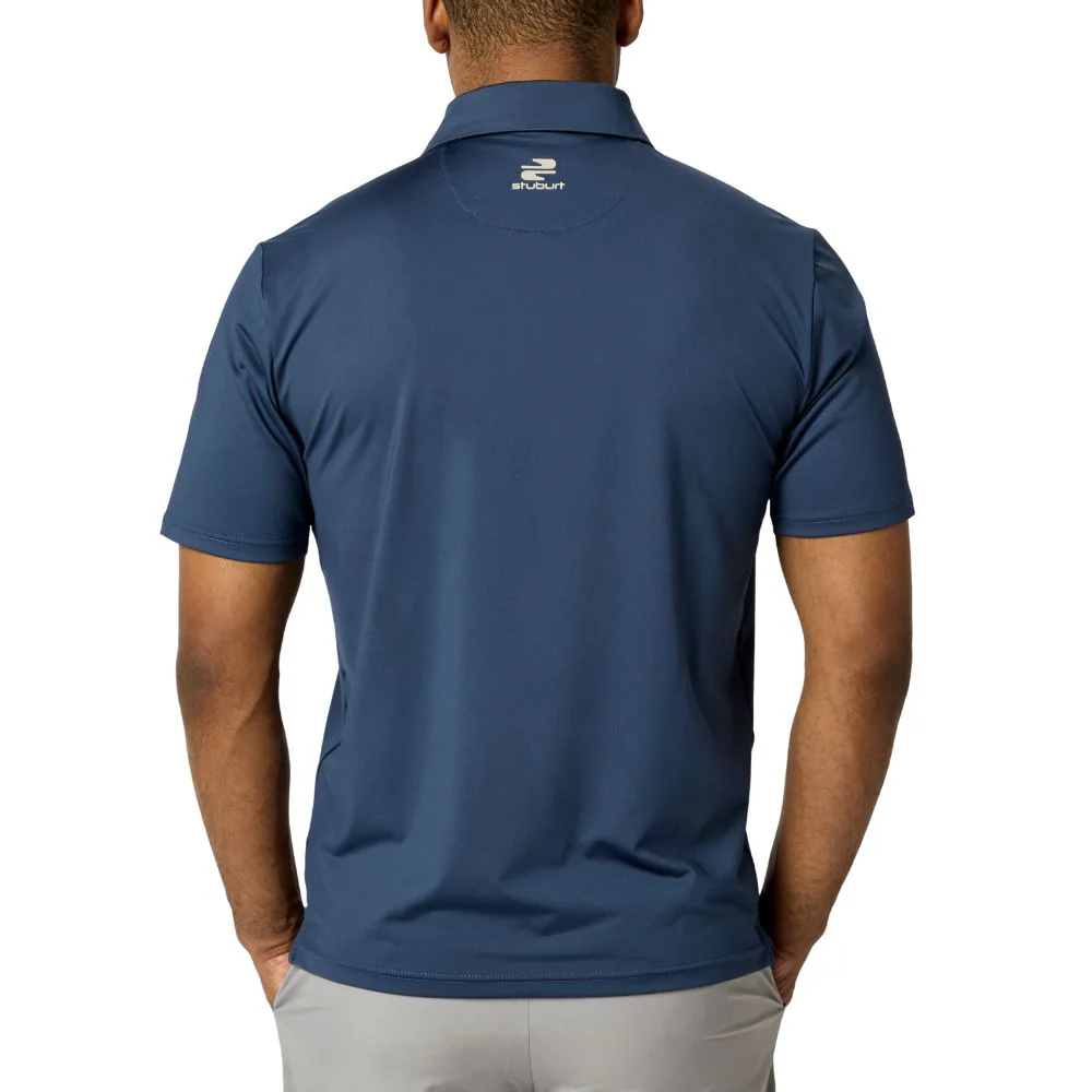 Stuburt Urban Performance Men's Golf Polo Shirt 2026 - Steel Blue - Image 3