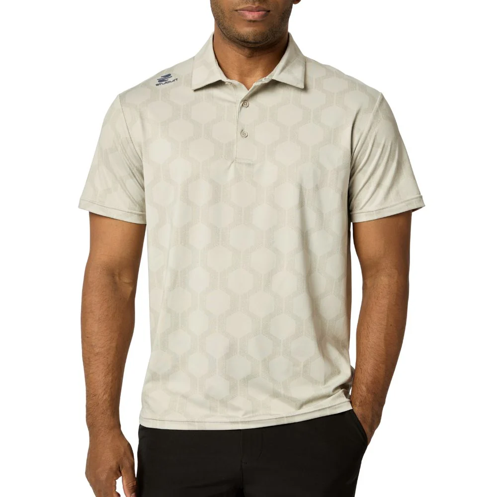 Stuburt Vibe Men's Golf Polo Shirt 2026 - Chalk - Image 2