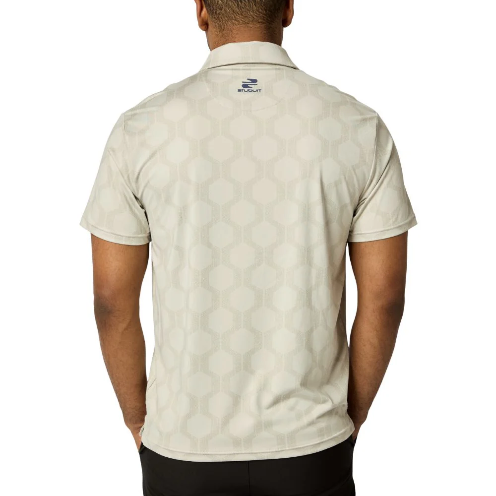 Stuburt Vibe Men's Golf Polo Shirt 2026 - Chalk - Image 3